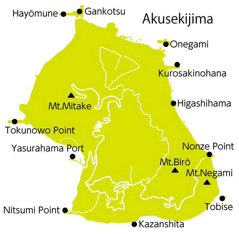 Akusekijima Map