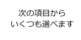 次の項目からいくつも選べます