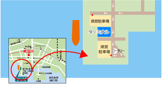 鹿児島本港南埠頭マップ