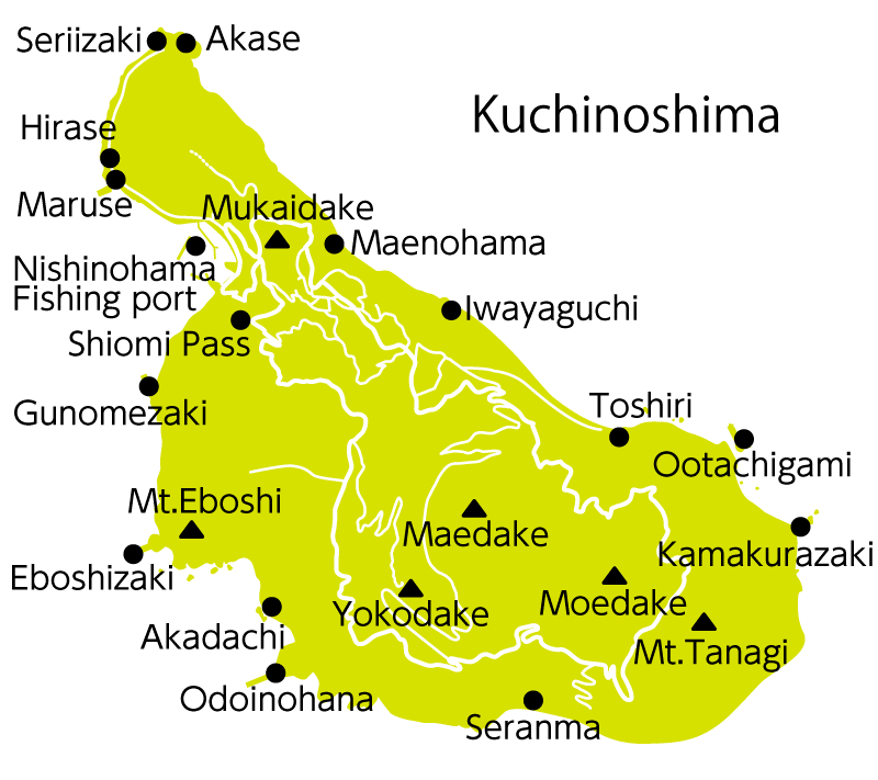 Kuchinoshima Map