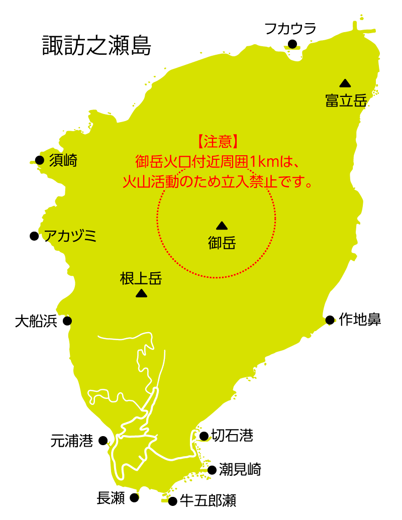 諏訪之瀬島マップ