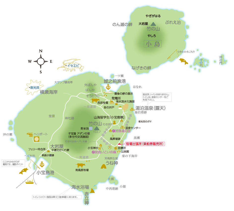 小宝島MAP図