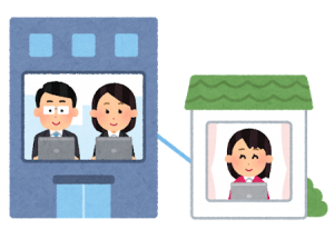 オンライン移住相談のイラスト